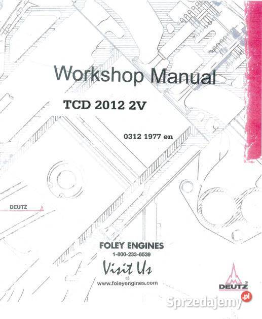 Deutz TCD2012 2V instrukcja naprawy silniki motoryzacja, transport Kielce