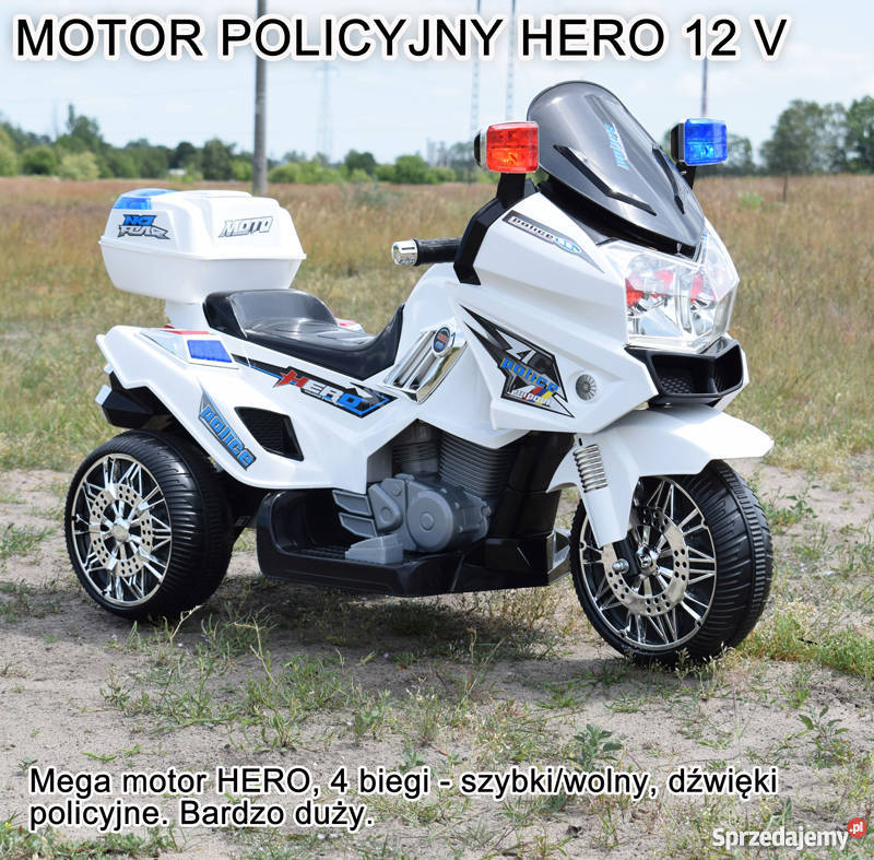 MEGA WIELKI MOTOR POLICYJNY HERO Z DŹWIĘKAMI kujawsko-pomorskie Toruń