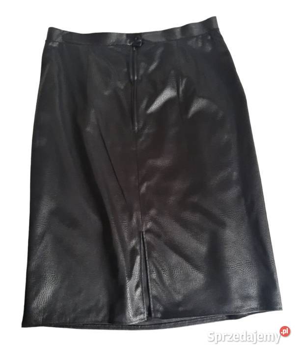 Czarna spódnica zwierzęcy wzór 46 Łódź sprzedam