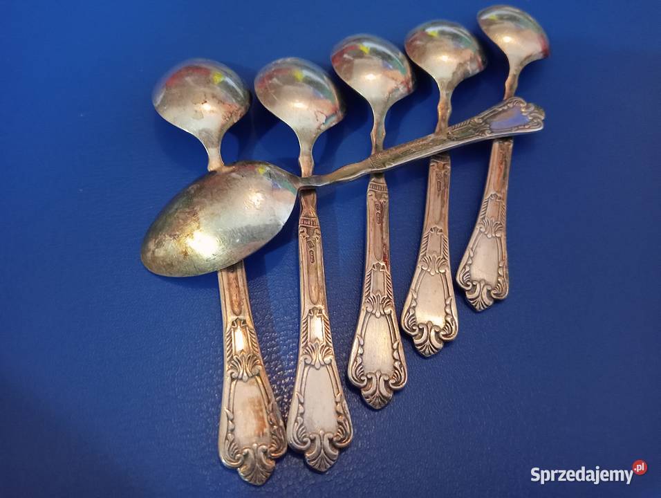 posrebrzane łyżki do zupy deserowe łyżeczki Pozostałe Brwinów