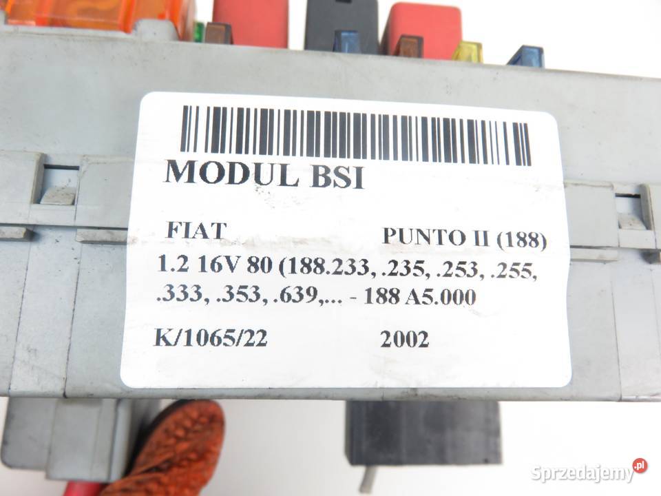 BSI FIAT PUNTO II 188 12 16V 46778440 Skrzynki bezpieczników sprzedam