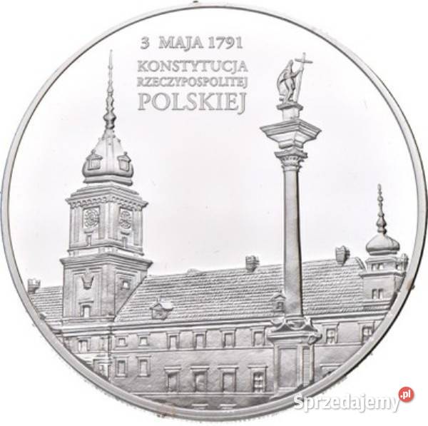 SREBRO Moneta Kossak Mazurek Matejko Konstytucja Sosnowiec