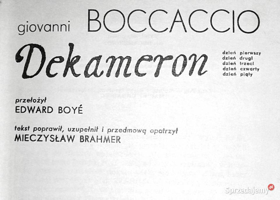Dekameron Tom 12 Giovanni Boccaccio Chełm