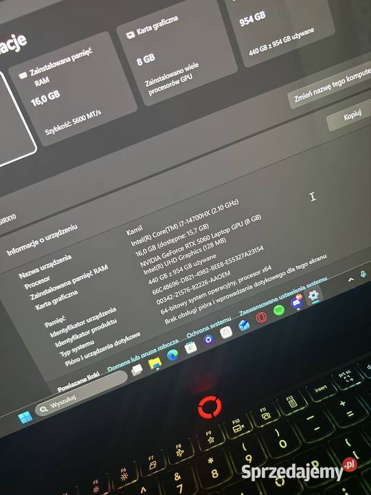 Laptop gamingowy