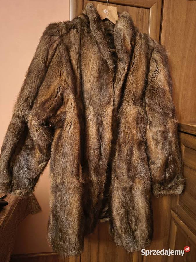 Futro z norek brązowy/beżowy Borzęcin