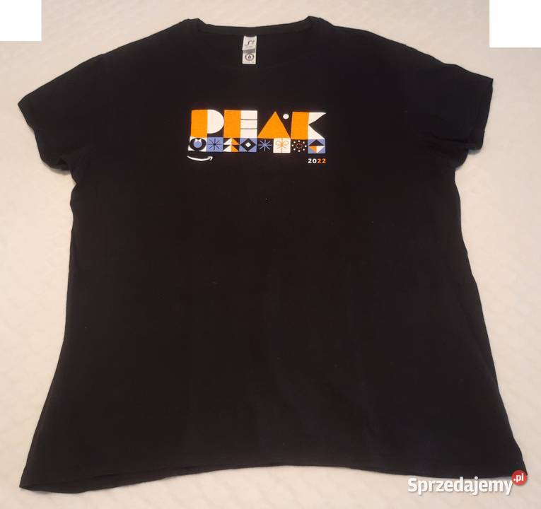Koszulka krótki rękaw Tshirt czarna Amazon Peak śląskie Czeladź