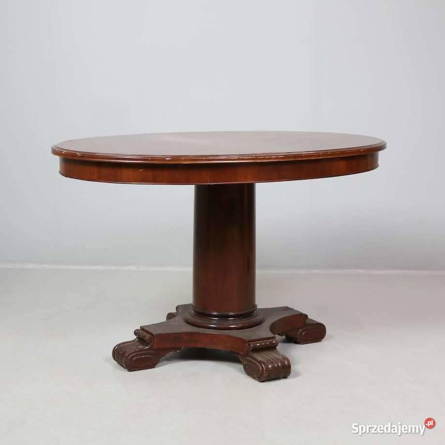 Stół mahoń biedermaier Budzyń