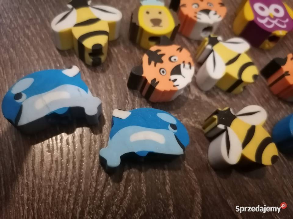 Gumki na ołówekdługopis w zwierzątka dolnośląskie