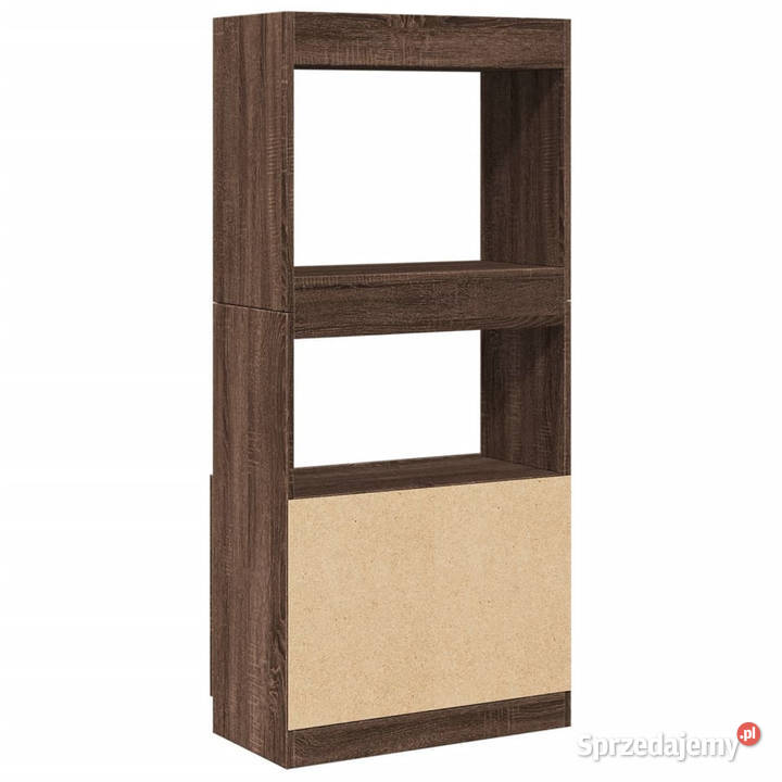 Wysoka szafka brązowy dąb 63x33x140 WM855112 Warszawa