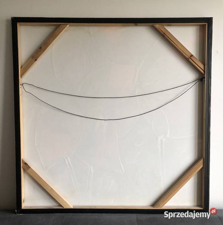 80 x 80 Obraz olejny na płótnie Bordowe kwiaty Obrazki i obrazy