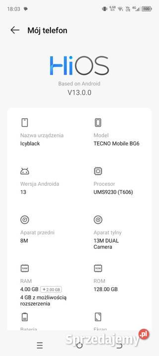 TECNO Spark Go 2024 Łódź