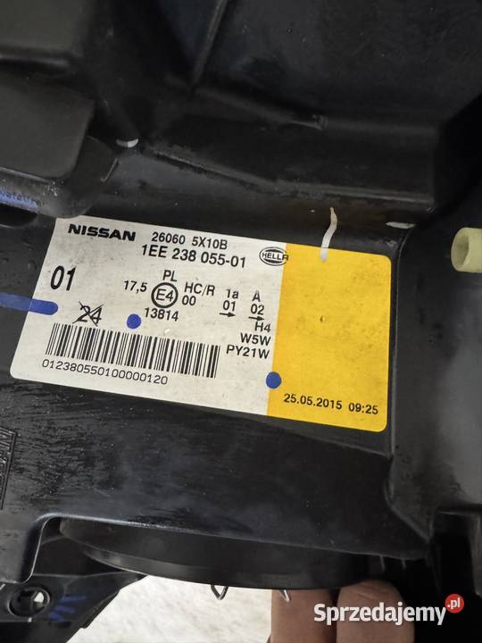 Lampa lewa Nissan Navara D40 lift 1014 Jasienica
