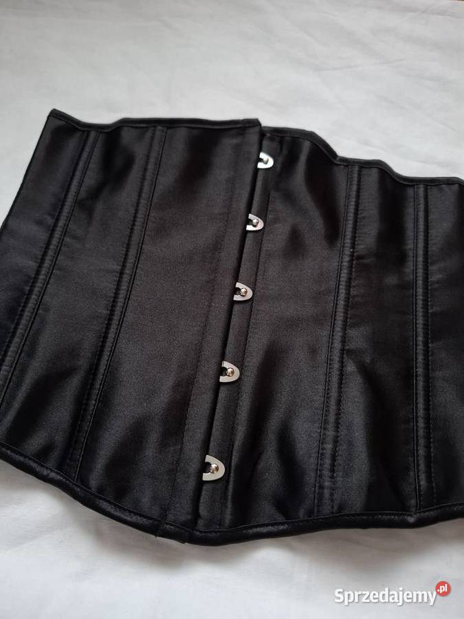 Czarny gorset nowy gładki wiązany z tyłu Rozmiar 34(XS) Kraków