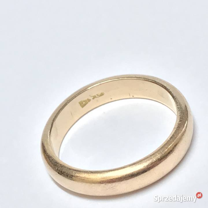 Złota OBRĄCZKA damska 18K MASYWNA Egipski wyrób mazowieckie