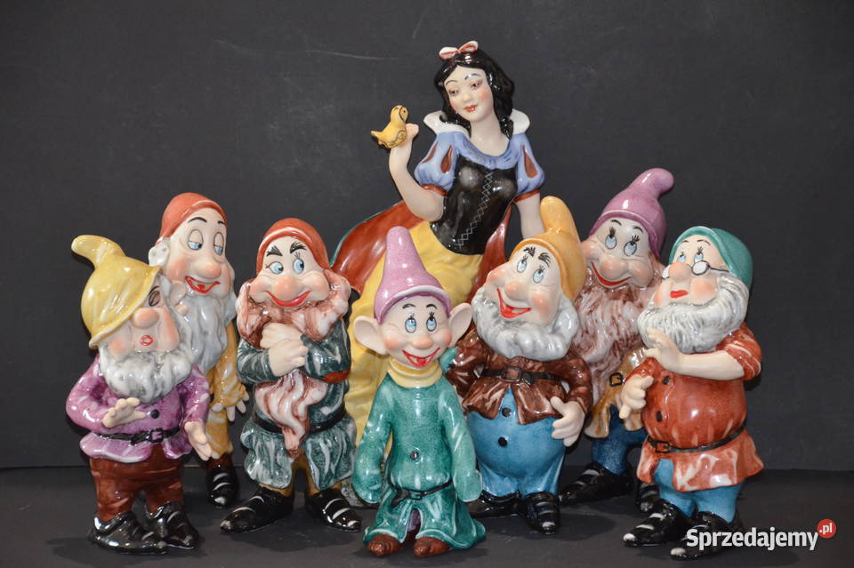 Roceram porcelana Królewna Śnieżka i Krasnoludki Porcelana i szkło Środa Wielkopolska sprzedam