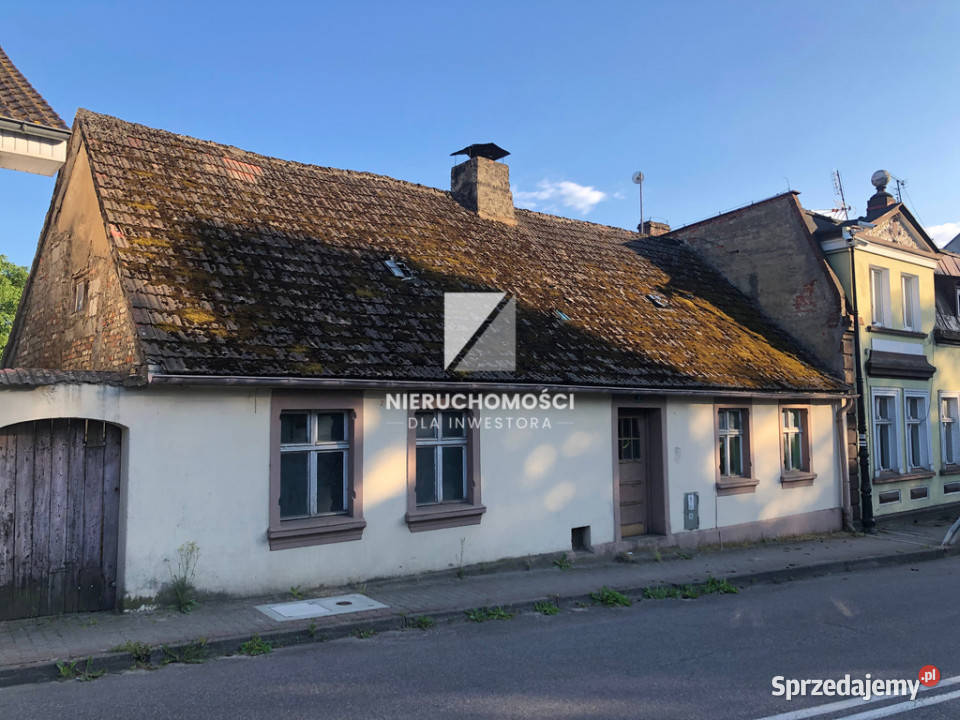 Dom do remontu z bezpośrednim dostępem do 2800m2 lubuskie Lubniewice sprzedam