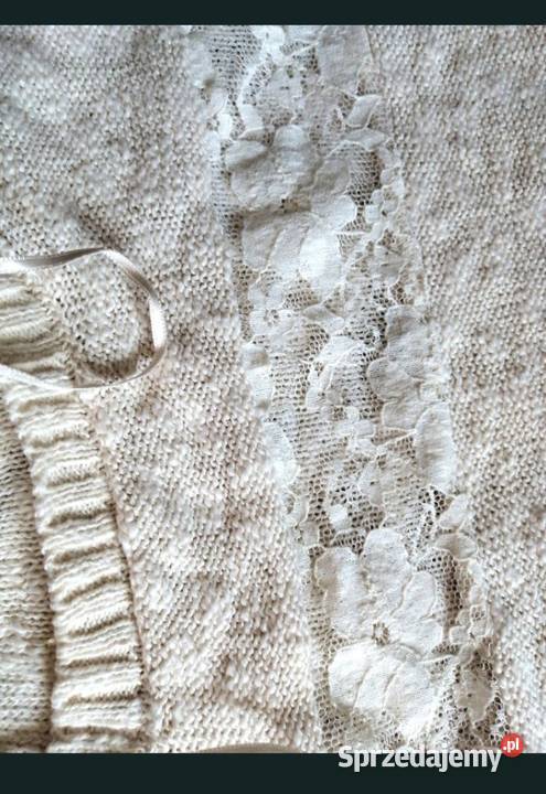 100 BAWEŁNA sweter sweterek Jessica CA Wstawki