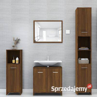 vidaXL Szafka łazienkowa brązowy dąb 30x30x95 Warszawa