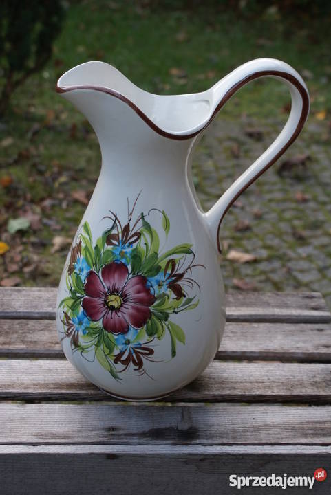 Ceramiczny komplet łazienkowy toaletowy dzban i Dekoracje i ozdoby Dom i Ogród mazowieckie Warszawa