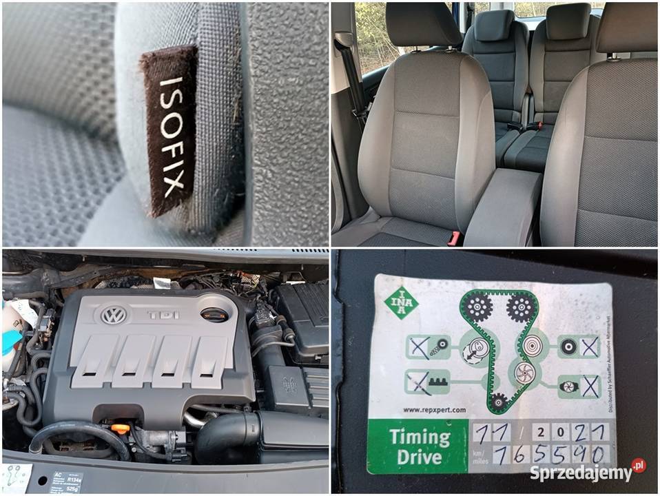 Volkswagen Touran Nowy Model TDI 170000 Świeży Rok produkcji 2010 lubuskie Gubin