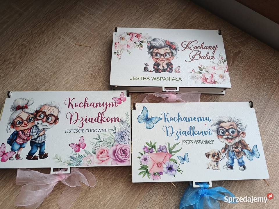 Prezent na Dzień Babci i Dziadka Drewniane