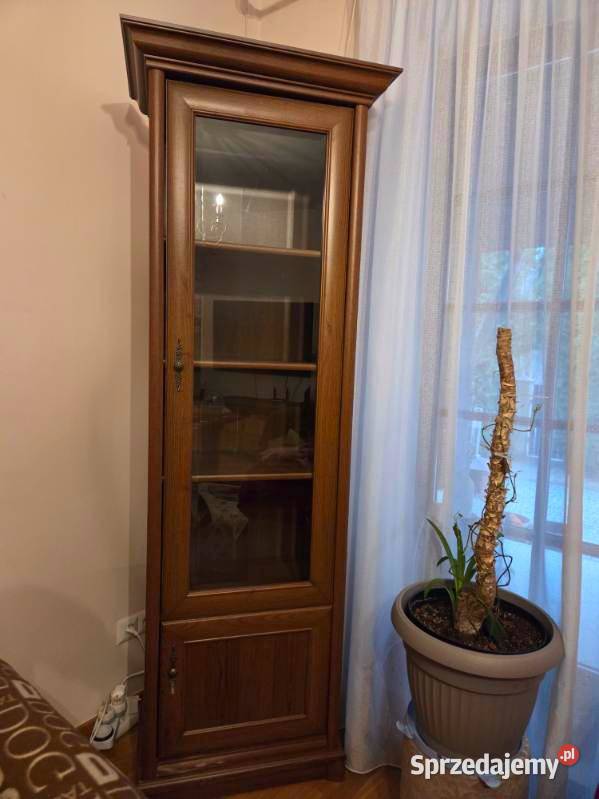 Witryna BRW Kent 1drzwiowa przeszklona kasztan Konstancin-Jeziorna