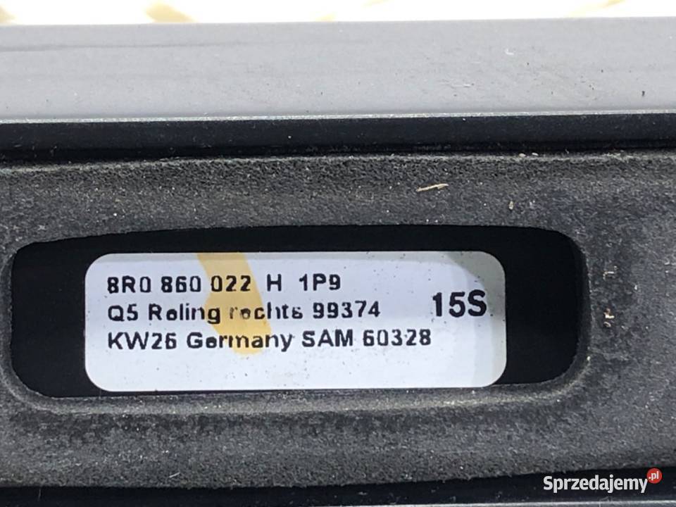 RELINGI DACHOWE KOMPLET AUDI Q5 8R SUV 0817