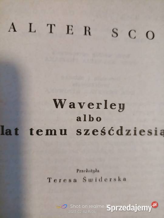 Waverly Scott książki pierwsze wydanie Księgarnia Praga okaz Warszawa ...