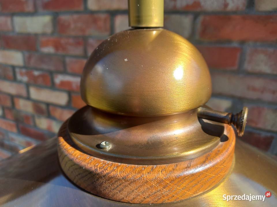 Żyrandol mosiężny metalowy holenderski z Lampy wiszące zachodniopomorskie Gawroniec