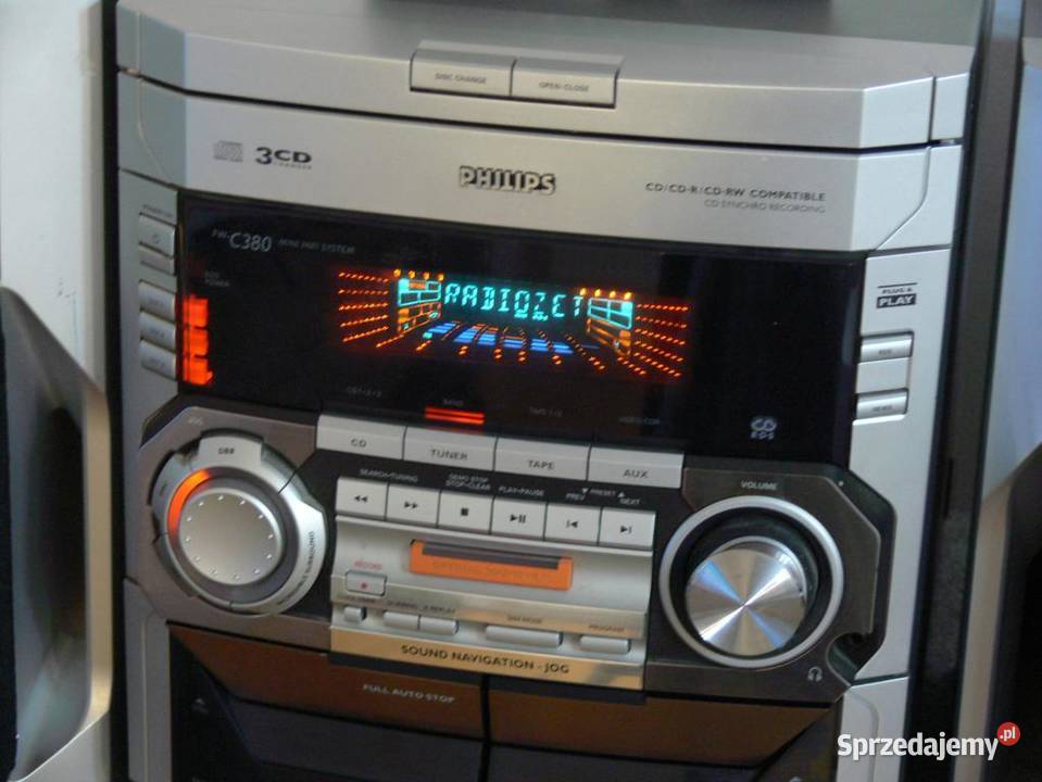 Wieża Philips FC380 kol pilot Mocna i sprawna Jasło