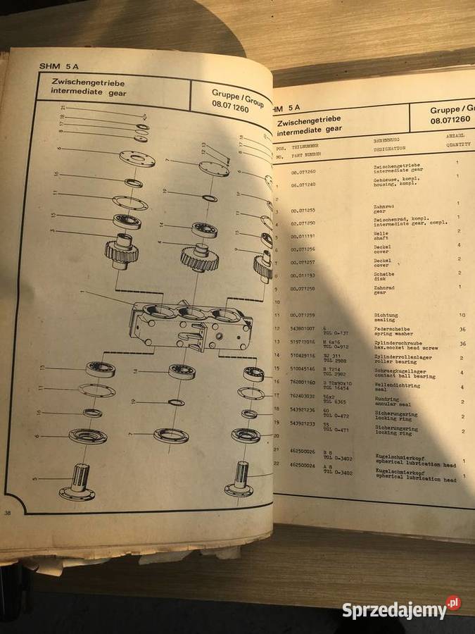 Motorgrader SHM Instrukcja serwisowa VEB Antykwariat Antykwariat Łęczyca