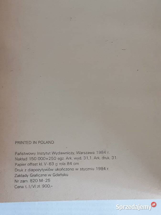 PAN WOŁODYJOWSKI WYDANIA 1984 Szczecinek sprzedam