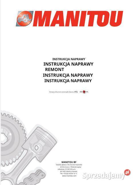 Manitou MRT2150 instrukcja naprawy Kielce