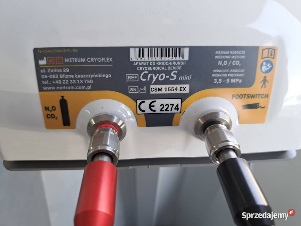 Aparat do kriochirurgii METRUM CRYOFLEX CRYOS Warszawa sprzedam