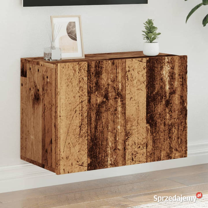 Ścienna szafka TV stare drewno 60x30x41 WM857662 Warszawa