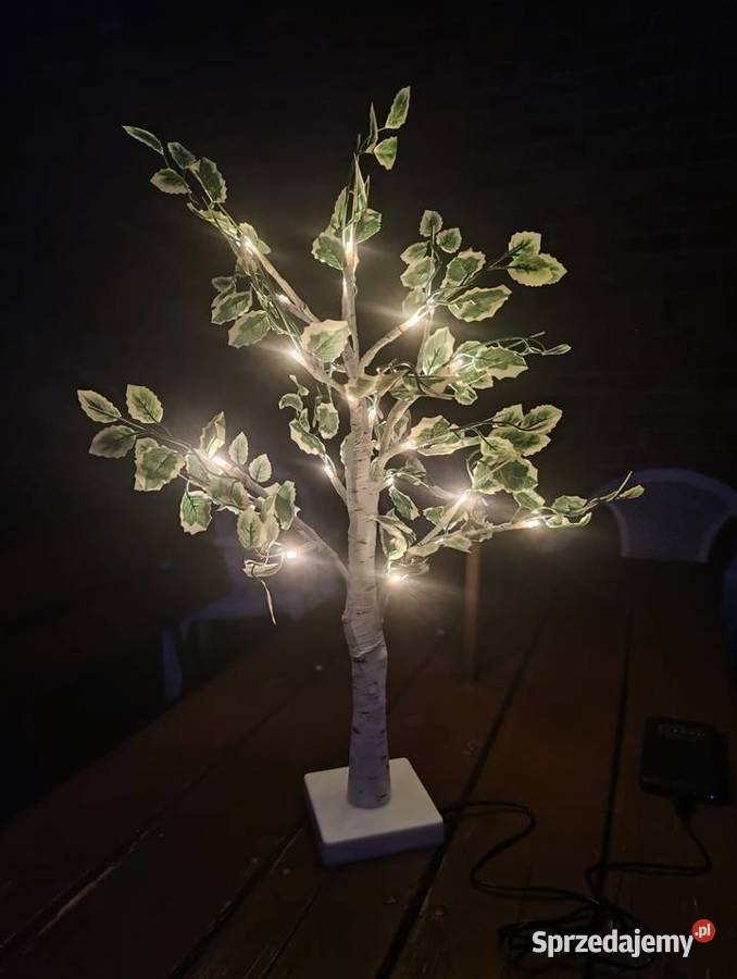 Lampka Nocna USB drzewo Brzoza LED Blachownia