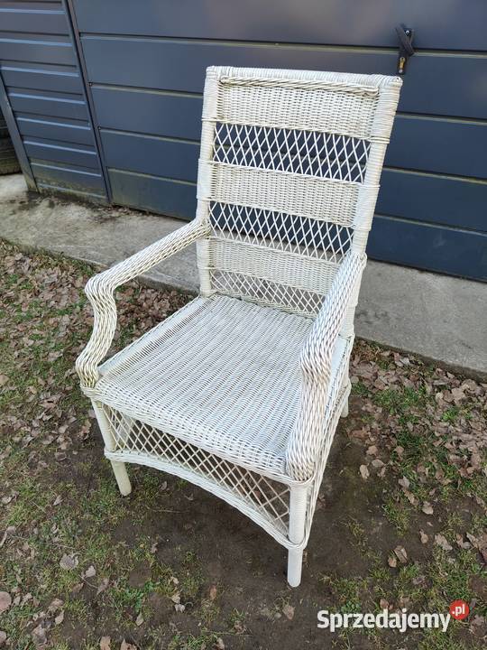 Vintage Krzesło ogrodowe z podłokietnikami z Ogród łódzkie Aleksandrów Łódzki