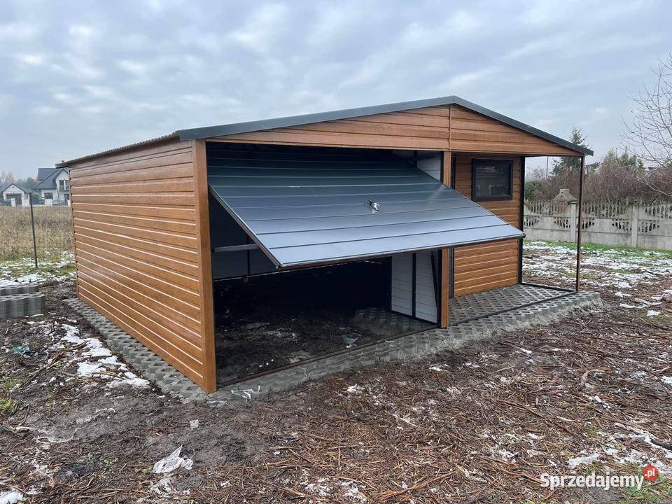 Garaż blaszany wnęka Wzmocniony PROFILAMI Sprzedaż Rybnik