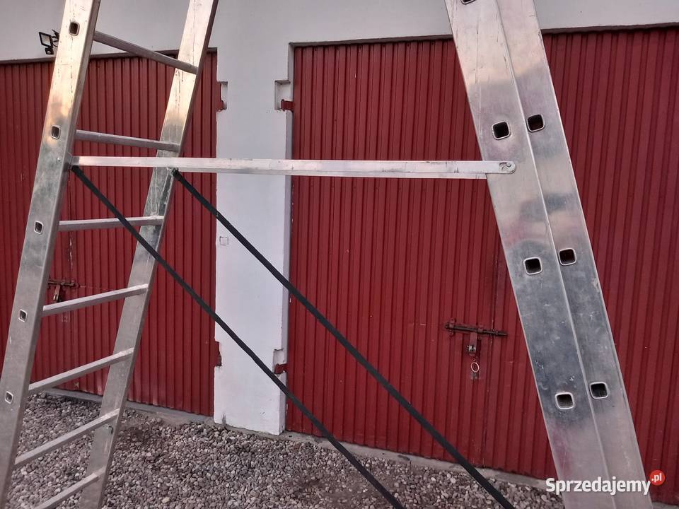 Drabina aluminiowa Krause 3x14 używana stan