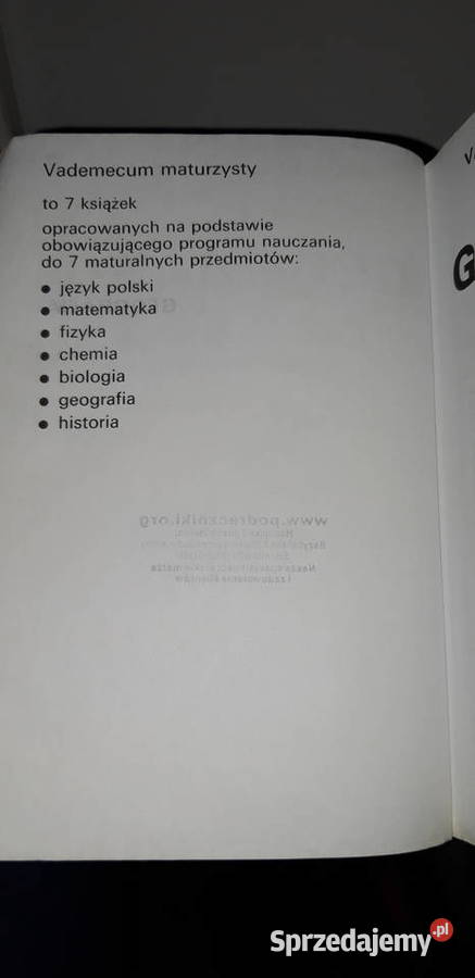 Geografia oświata matura Podręcznik Szkoła sprzedam