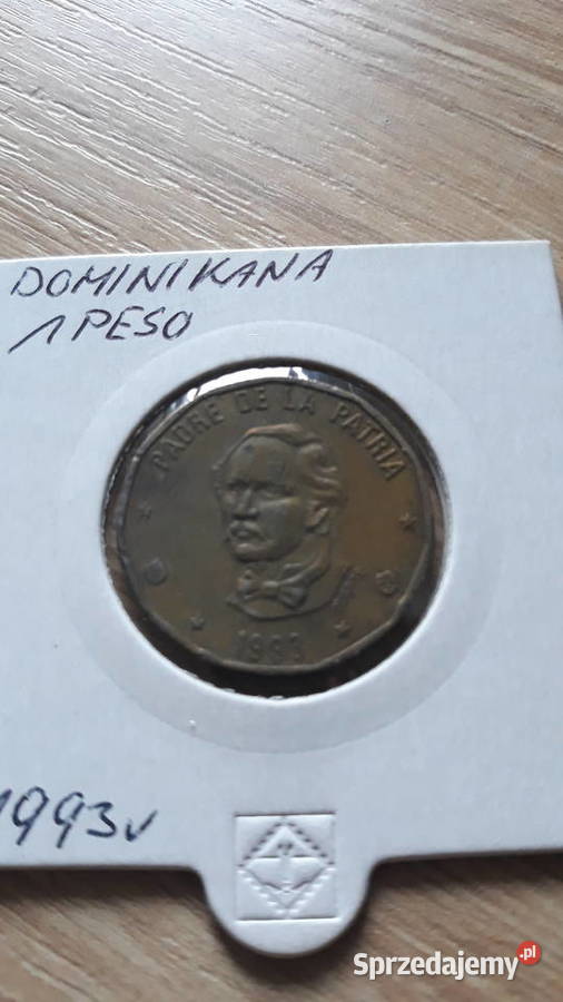 1 Peso Dominikana 1992 i 1993 r wielkopolskie