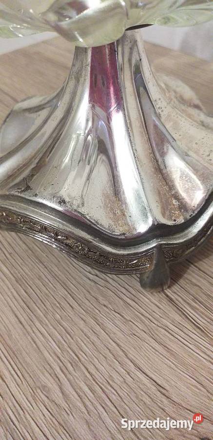 Patera posrebrzana pochodzenie Dania Przedbórz