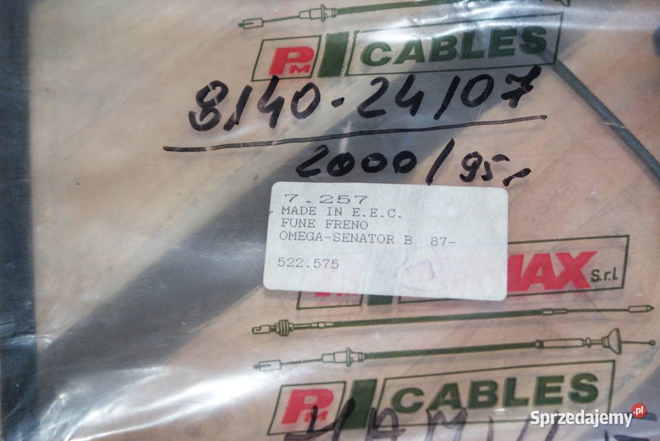 LINKA HAMULCA RĘCZNEGO OPELOMEGA B 9403 sprzedam