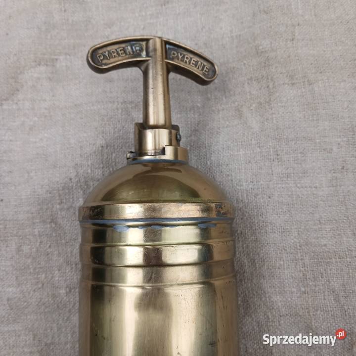Mosiężna gaśnica Pyrene Warszawa