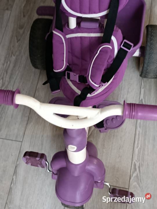 Fioletowy rowerek trójkołowy Little Tikes 4w1