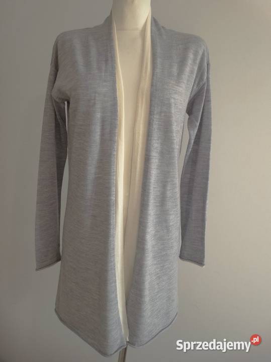 Sweter Blezer Wełniany 100 Wełna Merino Długi sprzedam