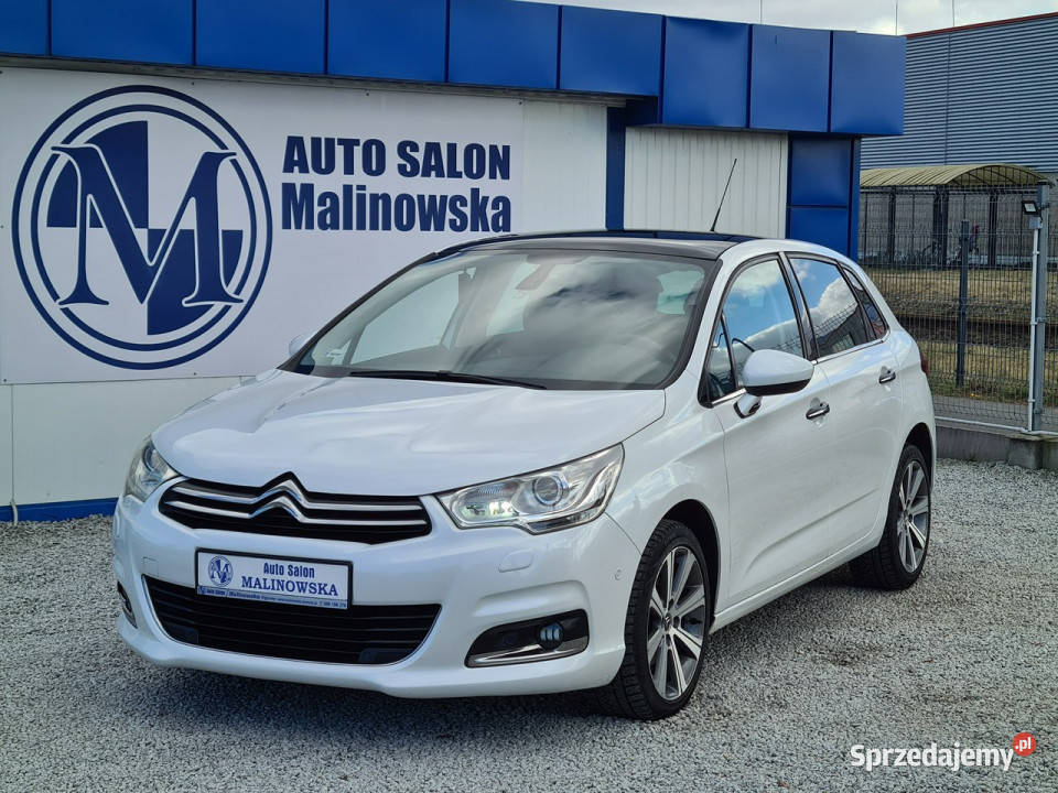 Citroen C4 SzklanyDach Navi Xenon 2xPDC Półskóry gniazdo AUX Wągrowiec