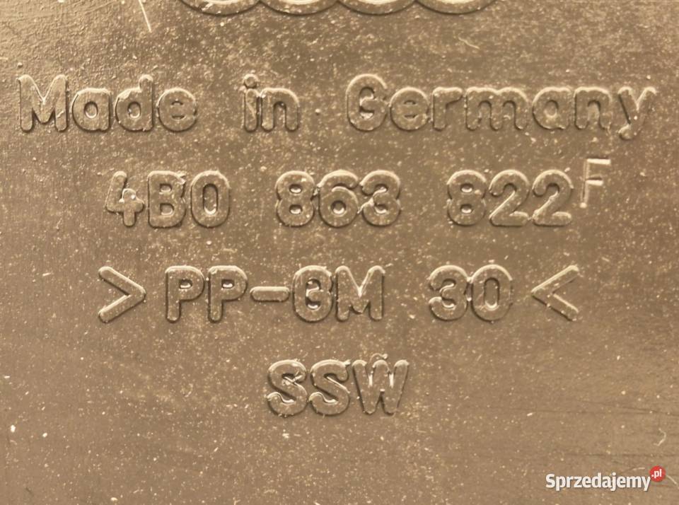 OSŁONA DOLNA SKRZYNI POD SKRZYNIĘ AUDI A6 C5 25 Działoszyce