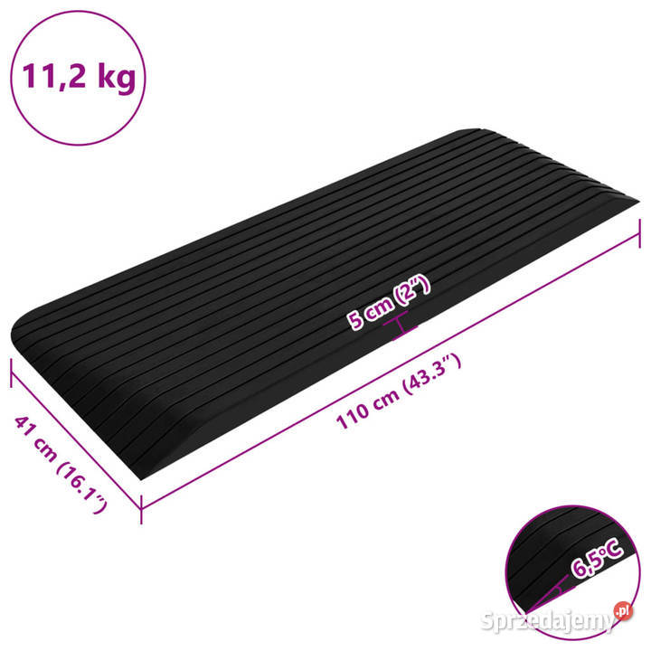 Rampy progowe 2 110x41x5 gumowe WM150975 Warszawa