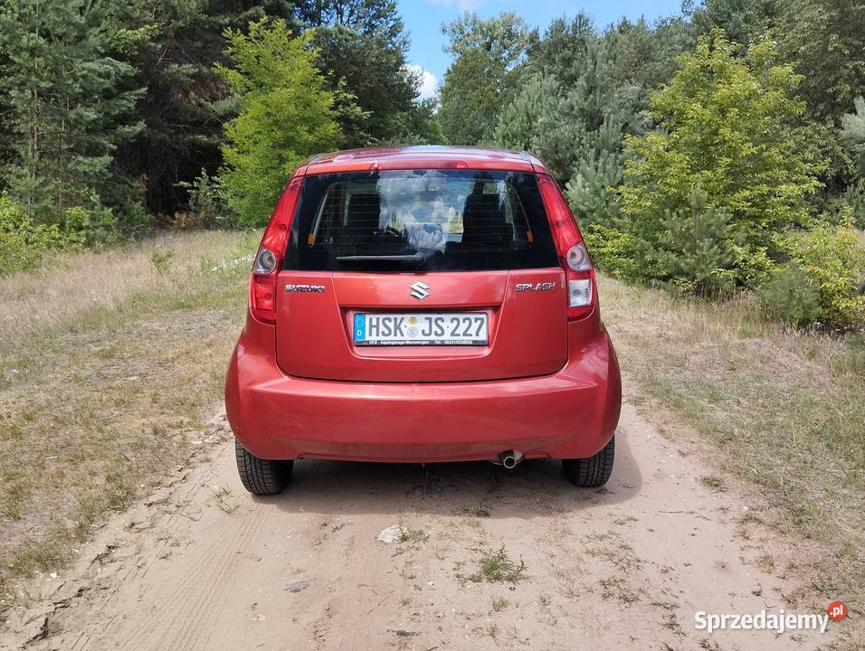 Suzuki Splash 12 Benzyna Klima 5 Drzwi z Niemiec kurtyny powietrzne Kłobuck